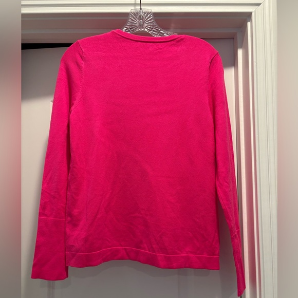 Lilly Pulitzer Pink Sweater with Embellished Neckline - Picture 6 of 6